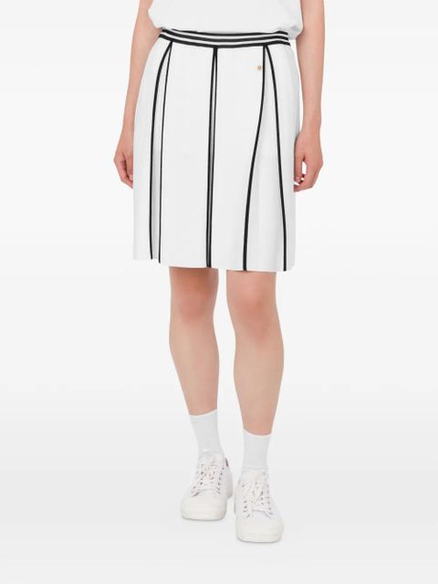 Moschino striped-pattern skirt - White