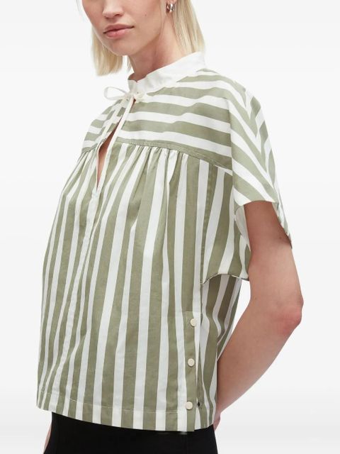 3.1 Phillip Lim striped tie-neck top - Green