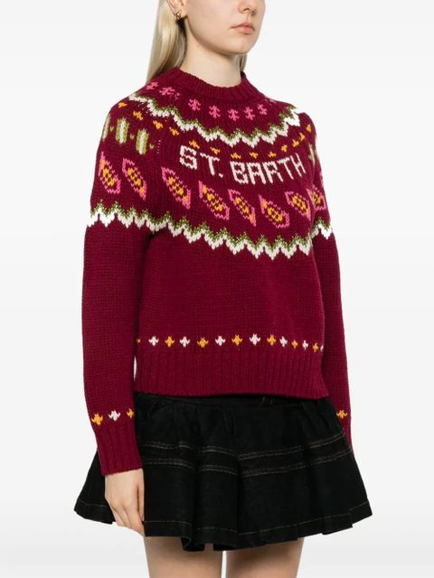 MC2 Saint Barth Kyla Nordic sweater - Red