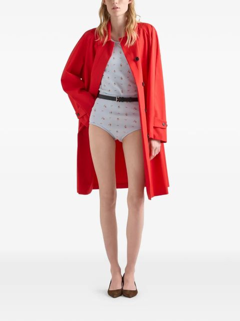 Prada bouquet print ribbed knit top - Blue - zdjęcie produktu nr 2