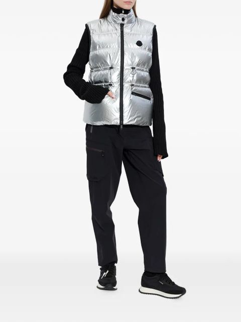 Moncler drawstring padded gilet - Silver - zdjęcie produktu nr 2