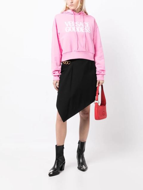 Versace Versace Goddess logo hoodie - Pink