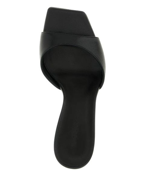 Magda Butrym 75mm square-toe flared-heel mules - Black