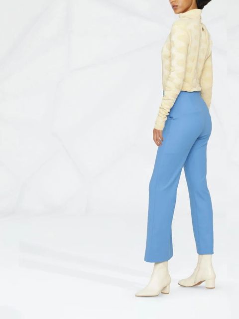 Nanushka cropped kick flare trousers - Blue - zdjęcie produktu nr 2