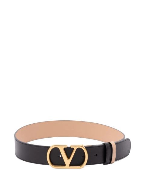 Valentino Garavani VLogo Signature plaque belt - Black - zdjęcie produktu nr 1