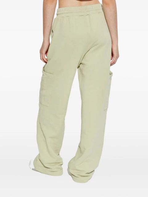 Off-White logo-embroidered cargo pants - Green