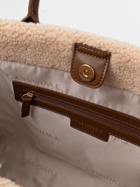 Twinset torebka kolor brązowy 252TD8112