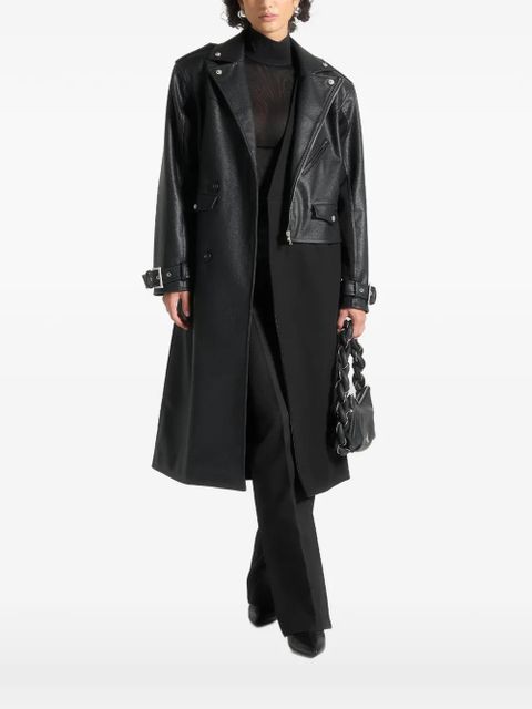 Manière De Voir Aylee belted double-breasted coat - Black - zdjęcie produktu nr 1