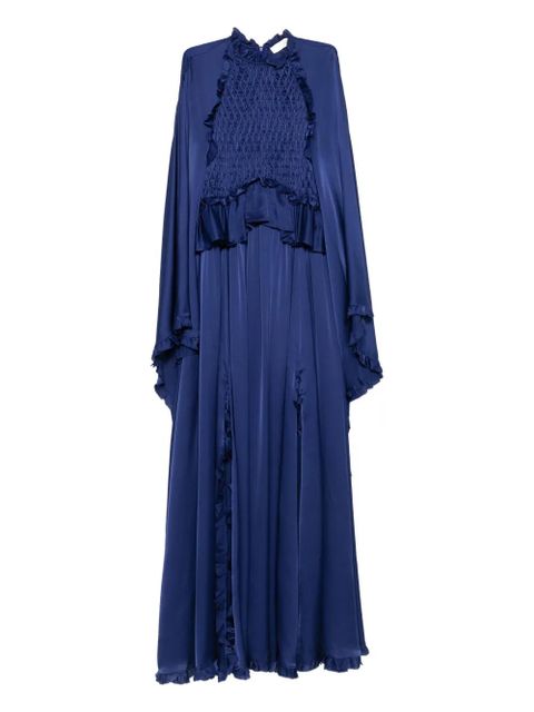 ZIMMERMANN Hypnotic smocked flutter dress - Blue - zdjęcie produktu nr 1