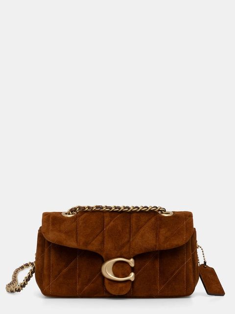 Coach torebka zamszowa Tabby 20 kolor brązowy CCK48 - zdjęcie produktu nr 1