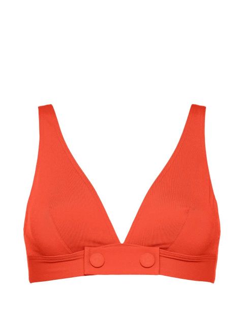 ERES V-neck bikini top - Orange - zdjęcie produktu nr 1