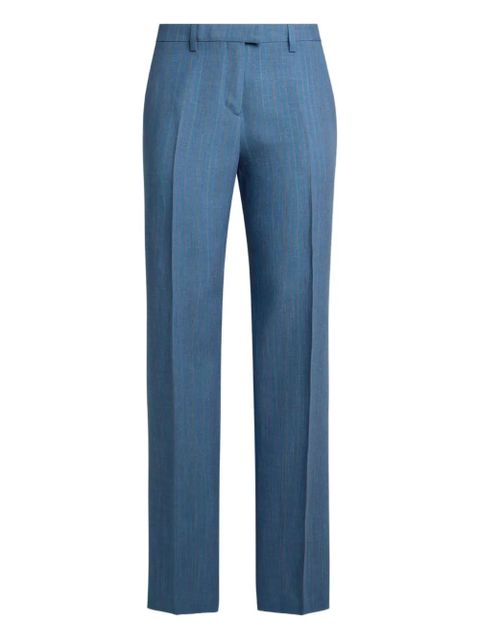 ETRO striped straight-leg trousers - Blue - zdjęcie produktu nr 1