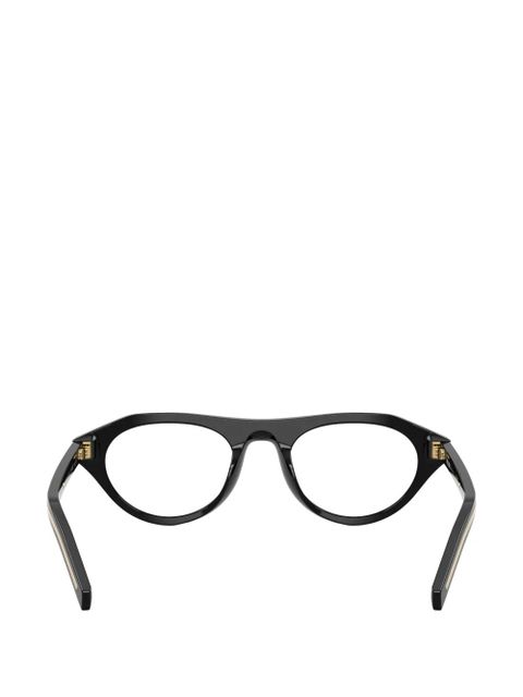 Prada Eyewear round-frames glasses - Black