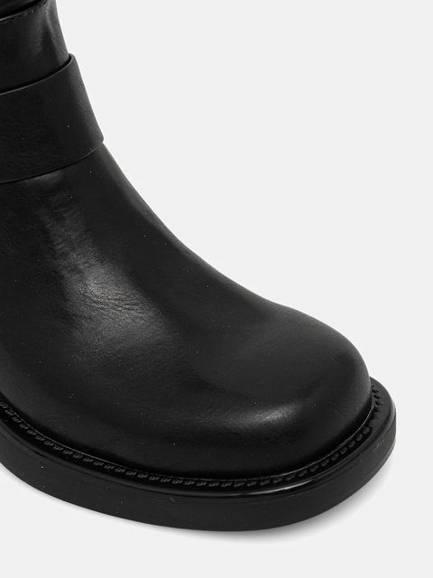 Just Cavalli kozaki damskie kolor czarny na słupku 79RA3S90ZSD61899