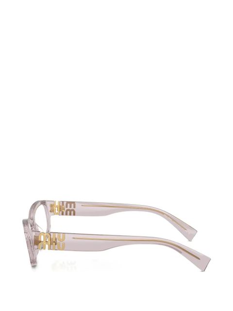 Miu Miu Eyewear logo-detail glasses - Pink