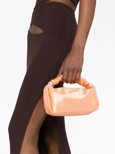 Alexander Wang Scrunchie rhinestone-embellished mini bag - Orange