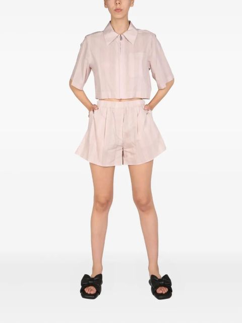 Off-White striped-pattern shorts - Pink