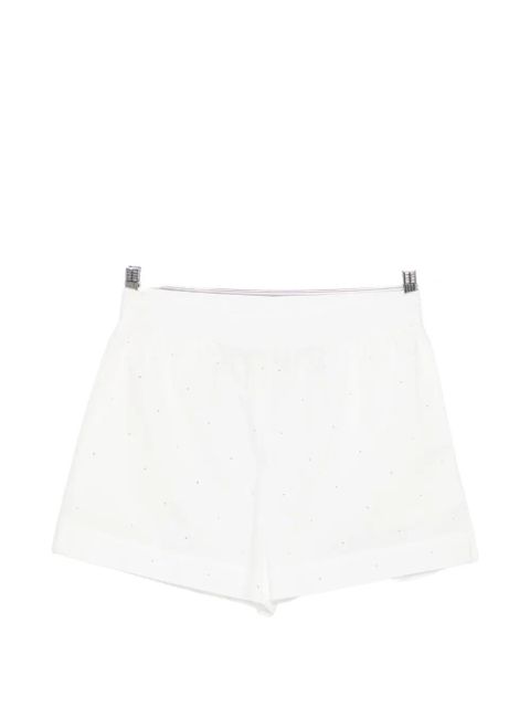 MC2 Saint Barth Meave crystal-embellishment shorts - White - zdjęcie produktu nr 1