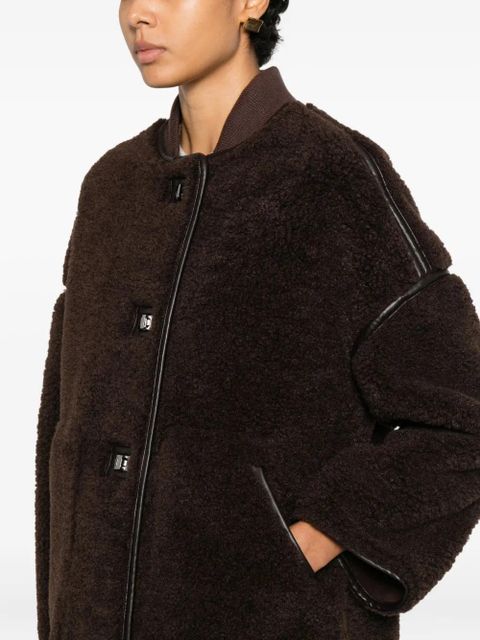 Ba&Sh Millie button-fastening coat - Brown