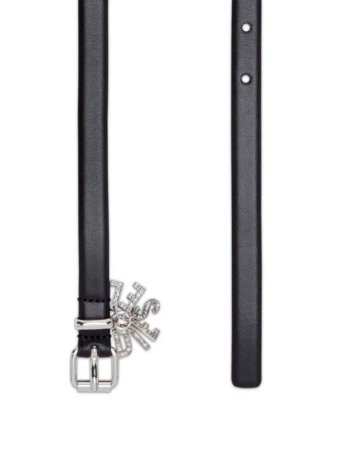 Diesel B-Charm-Loop leather belt - Black - zdjęcie produktu nr 2