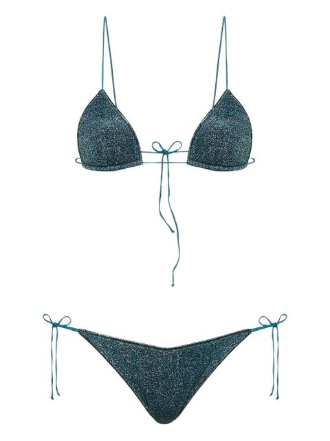 Oséree Lumière tie bikini - Blue