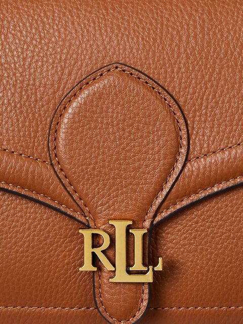 Lauren Ralph Lauren torebka skórzana kolor brązowy 431974551