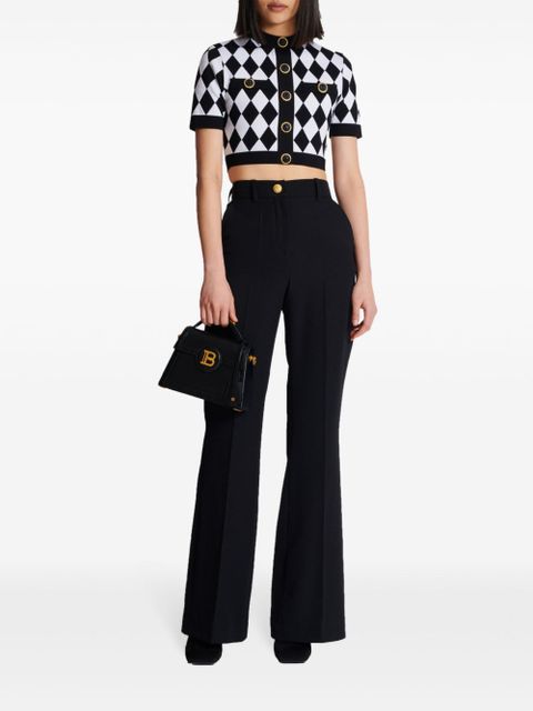 Balmain small B-Buzz Dynasty leather shoulder bag - Black - zdjęcie produktu nr 2