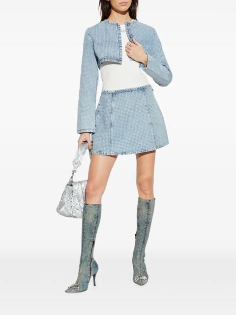 Diesel De-Terri-S button crop jacket - Blue - zdjęcie produktu nr 2