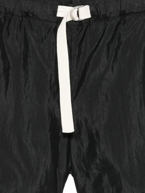 Jil Sander belted crinkled shorts - Black