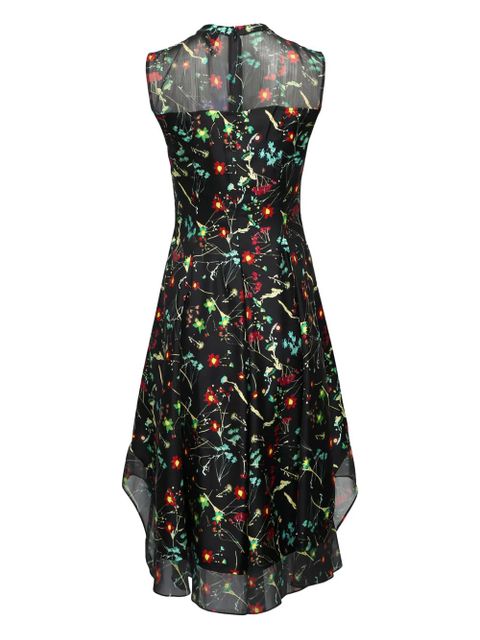 3.1 Phillip Lim floral-pattern sleeveless midi dress - Black