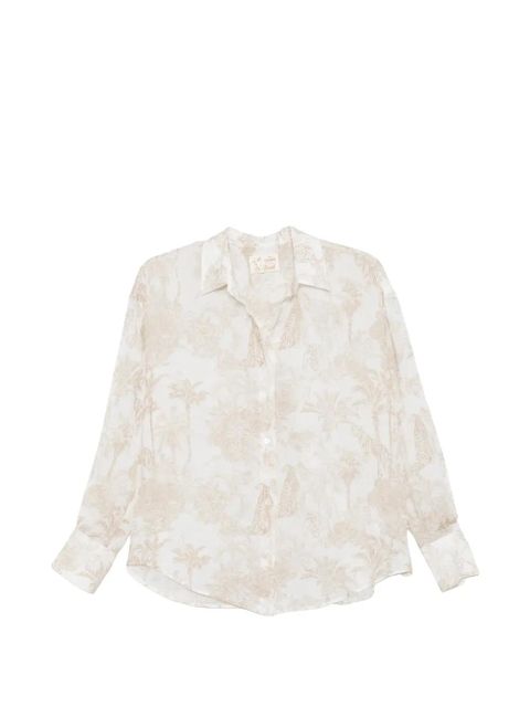 MC2 Saint Barth animal-print long-sleeve shirt - White - zdjęcie produktu nr 1