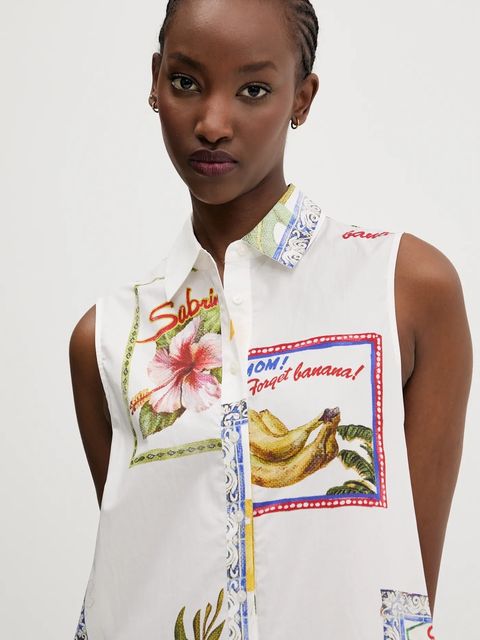 Desigual sukienka bawełniana BARCELONA