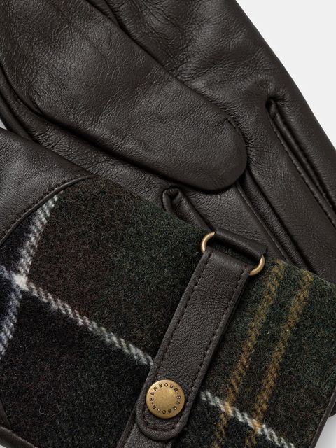 Barbour rękawiczki skórzane damskie kolor brązowy LGL0037 - zdjęcie produktu nr 2