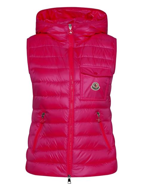 Moncler Glygos hooded quilted gilet - Pink - zdjęcie produktu nr 1
