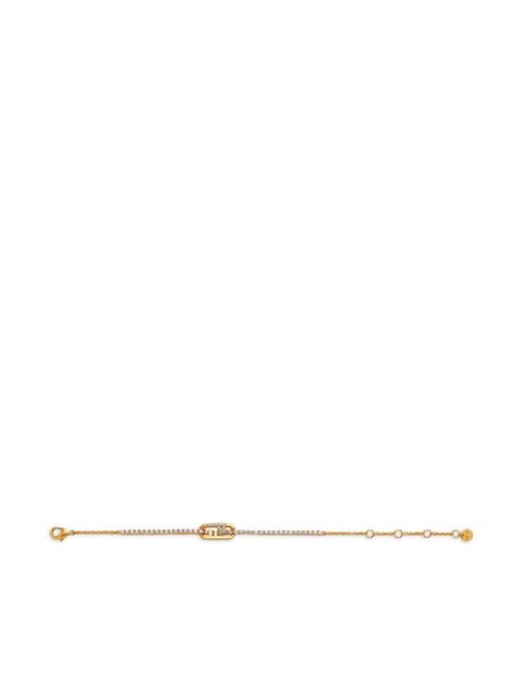 FENDI O'Lock-motif crystal bracelet - Gold - zdjęcie produktu nr 1