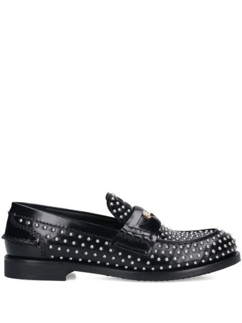 Miu Miu studded penny loafers - Black - zdjęcie produktu nr 1