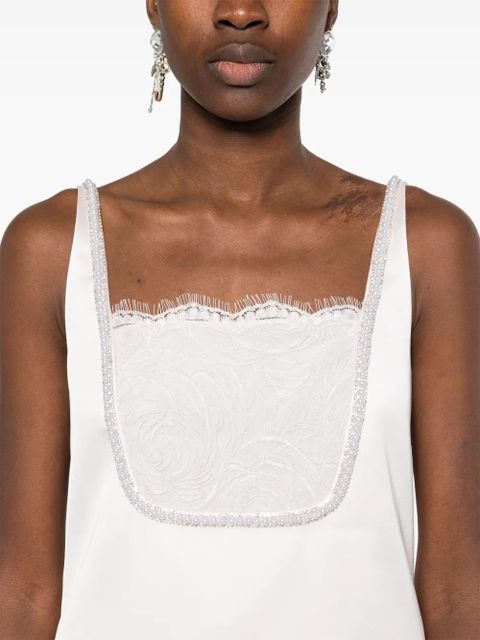 Self-Portrait satin mini dress - Pink