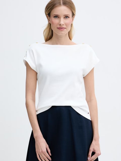 Tommy Hilfiger T-shirt damski bawełniany - zdjęcie produktu nr 1