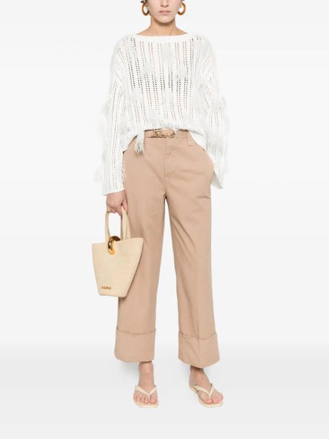 TWINSET logo belt trousers - Neutrals - zdjęcie produktu nr 2