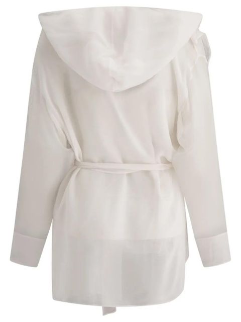 Max Mara hooded silk jacket - White - zdjęcie produktu nr 2