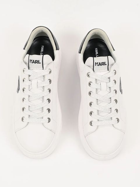 Karl Lagerfeld sneakersy skórzane KAPRI KITE damskie kolor biały KL64525