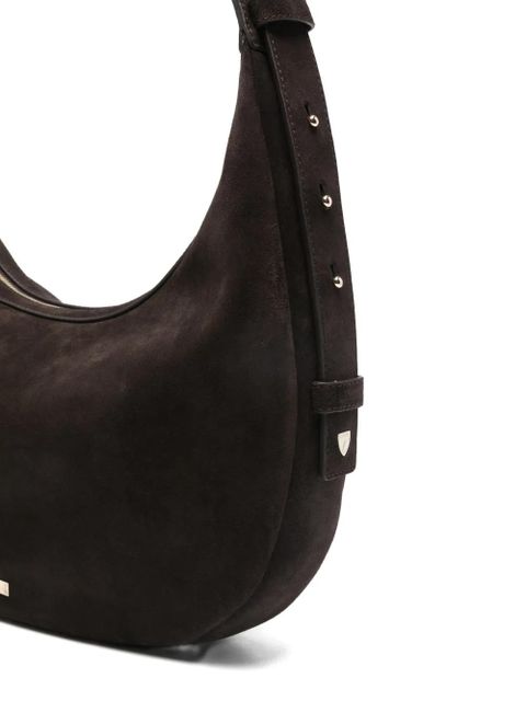 Aspinal Of London crescent slouchy satchel - Brown