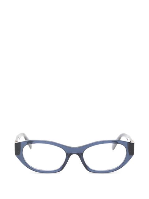 Miu Miu Eyewear logo-plaque glasses - Blue - zdjęcie produktu nr 1