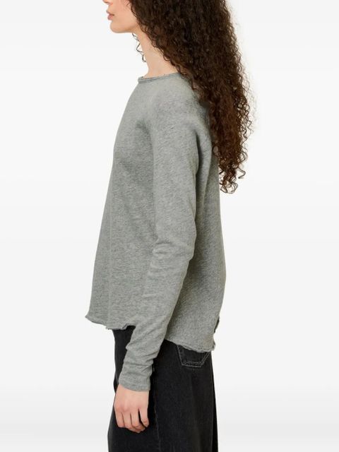 American Vintage Sonoma boat-neck raglan-sleeve T-shirt - Grey