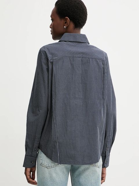 Miss Sixty koszula bawełniana damska kolor niebieski regular z kołnierzykiem klasycznym 6S3XJ3400D