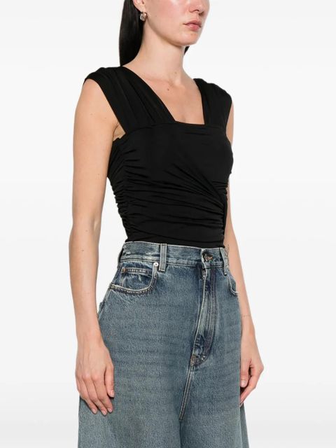 GANNI twisted bodysuit - Black