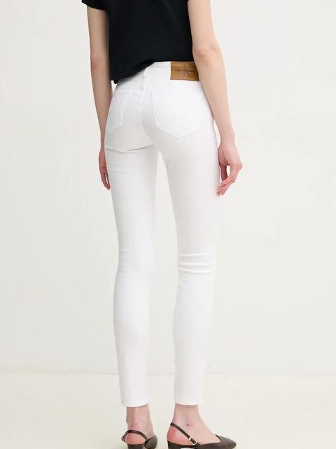 Calvin Klein Jeans jeansy damskie kolor biały J20J225120