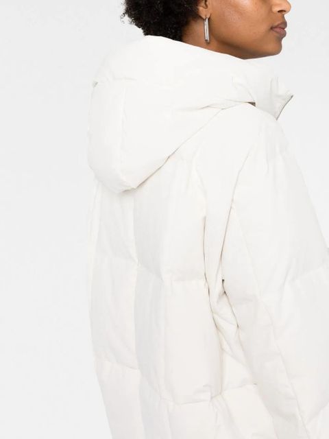 Jil Sander padded zip-up hooded jacket - Neutrals - zdjęcie produktu nr 2