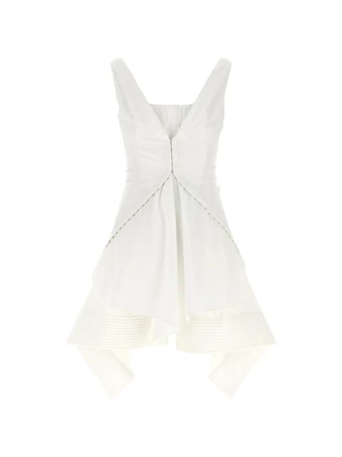 Alexander McQueen striped folded mini dress - White - zdjęcie produktu nr 1