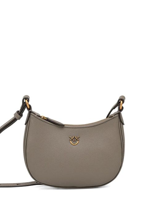PINKO baby Half Moon leather shoulder bag - Grey